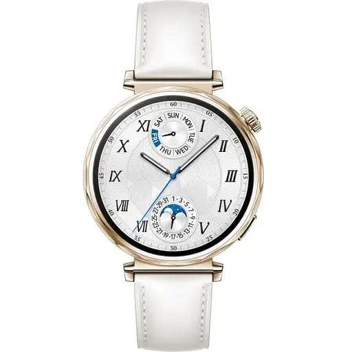 Smart Watch Huawei GT 5 41mm (JNA-B19) White (Leather Strap) UA - фото 1
