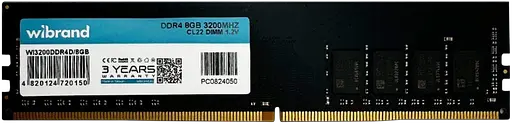Оперативная память Wibrand 8GB DDR4 3200MHz (WI3200DDR4D/8GB) - фото 1