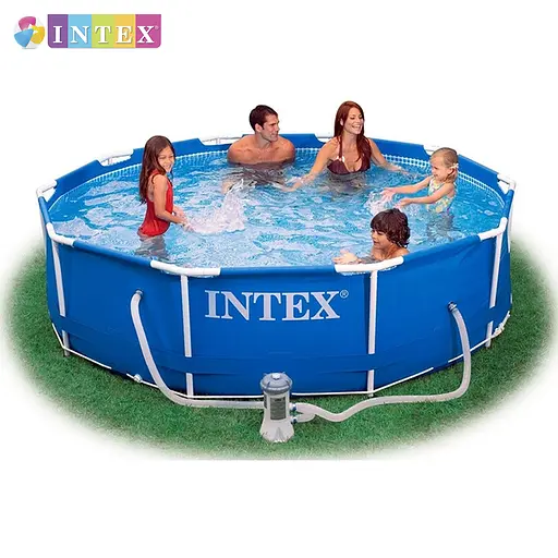 Басейн каркасний Intex 28202 NP круглий 305x76 см об'єм 4485 л фільтр-насос у комплекті від 6 років - фото 2