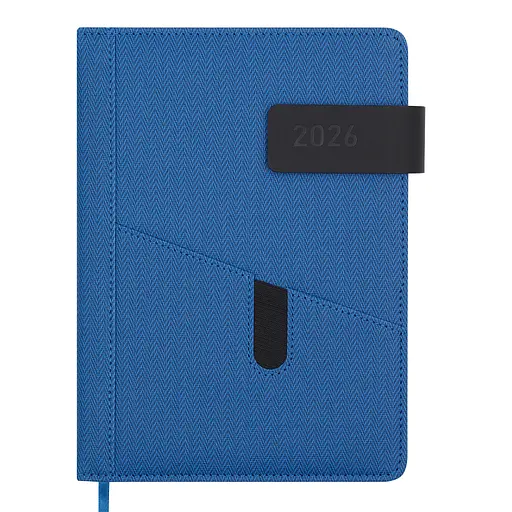 Ежедневник датированный Buromax Galaxy 2026 A5 синий (BM.2123-02)