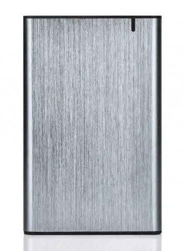 Кишеня зовнішня Gembird, Grey, 2.5", USB 3.1, 1xSATA, матовий алюмінієвий корпус зі світлодіодним індикатором (EE2-U3S-6-GR) - фото 2