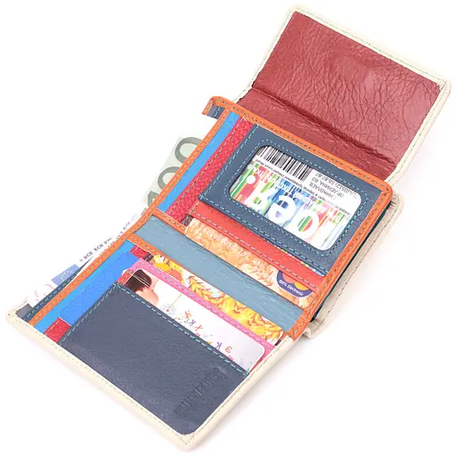 Кожаный женский кошелек ST Leather 13.5х9х2 см acs0028436 - фото 4