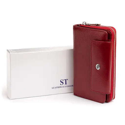 Кожаный женский кошелек ST Leather 19х9.5х2.5 см acs0015407 - фото 7