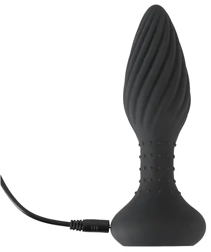 Анальна пробка Anos Finest Butt Plug Wear 15.1 см (чорний) - фото 6
