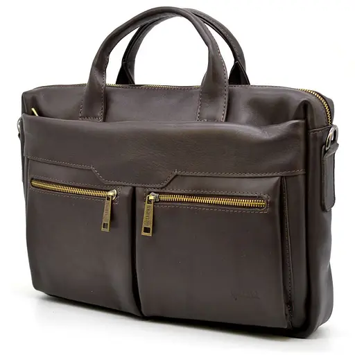 Шкіряна чоловіча сумка TARWA 39,5х26х8 см nsa0001321 - фото 1