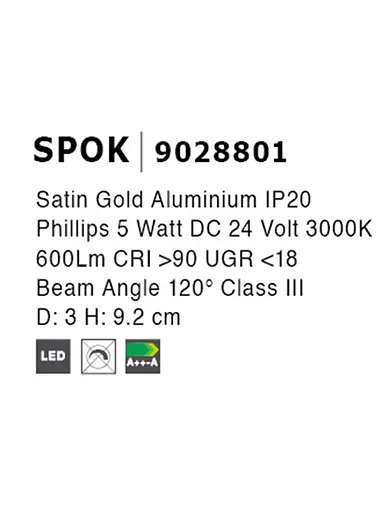 Магнітний світильник Nova Luce SPOK 9028801 - фото 6