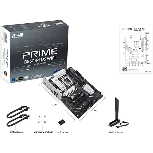 Материнська плата Asus Prime B860-PLUS WIFI s1851 B860 4xDDR5 M.2 DP HDMI Wi-Fi BT ATX - фото 2