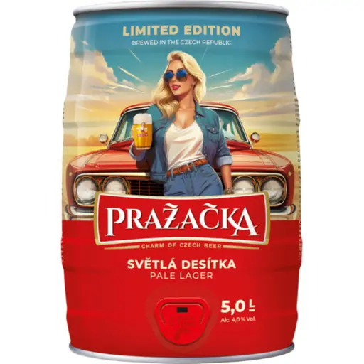 Пиво Prazаcka світле 4% 5 л