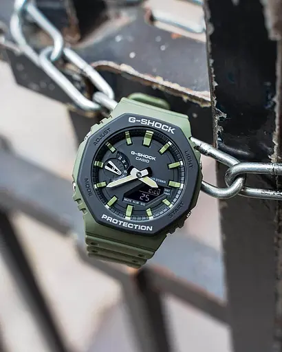 Наручний годинник Casio G-Shock GA-2110SU-3AER Хакі - фото 2