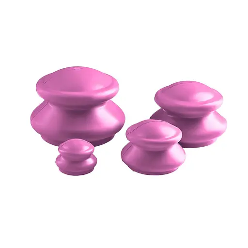 Вакуумні масажні банки 4FIZJO силіконові для тіла (китайські/атницелюлітні банки) 4 шт 4FJ0342 (P-5907739314925) - фото 2