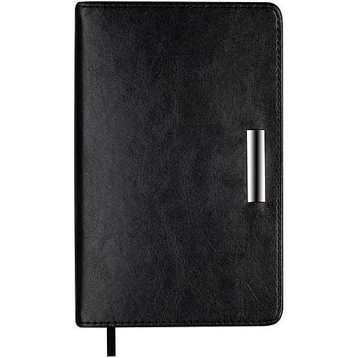 Ежедневник недатированный Buromax Salerno A6 искусственная кожа 336 страниц черный (BM.26030-01)