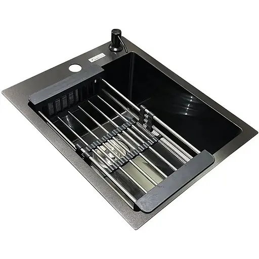 Кухонная мойка Romzha Arta U-350S BL - фото 4