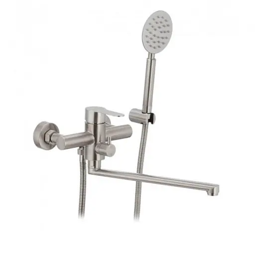 Смеситель для ванны Wezer EKO7-09 сатин Хром матовый - фото 1