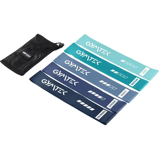 Набор резинок для фитнеса Gymtek 0,5-30кг синий - фото 8