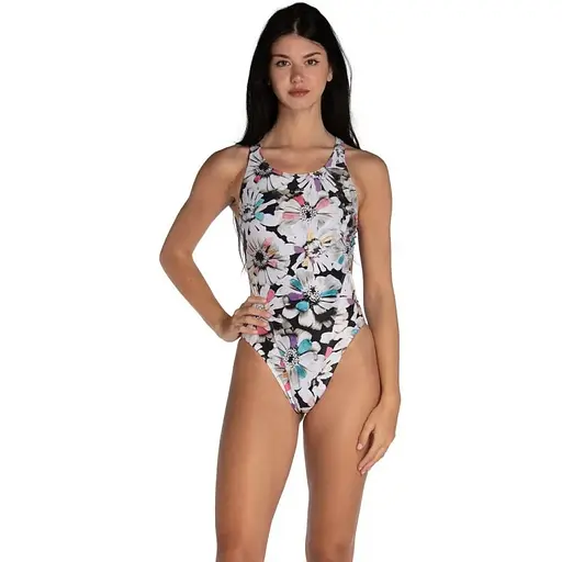 Купальник Arena Zinnia Party Swimsuit Swim Tec Black Multicam XS (1097-006639-500 36) - фото 4