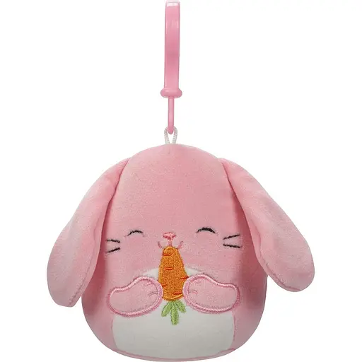 Мягкая игрушка Squishmallows Зайчик Боп на клипсе 9 см (SQCP00178) - фото 1
