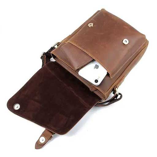 Чоловіча шкіряна сумка Vintage 22х26х9, см sum0015050 - фото 5