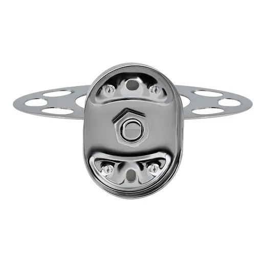 Склянка з тримачем для ванної кімнати Kroner KRM Elbe - ACG2906-1 хром - фото 4