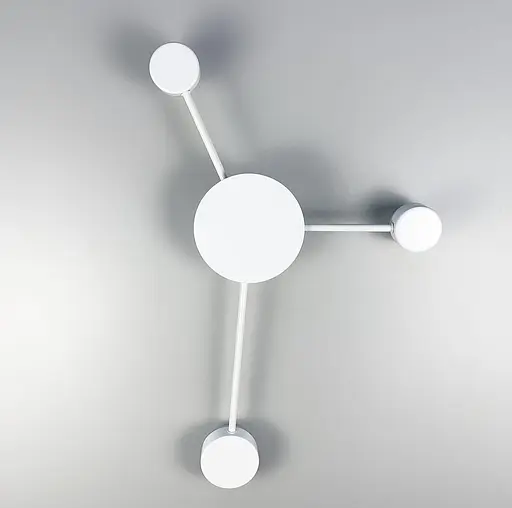 Настінний світильник з рухливими плафонами в білому кольорі Line F B 2021/3 WH - фото 1