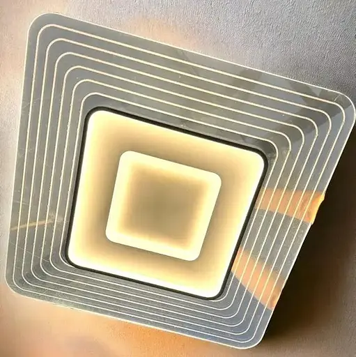 Світлодіодна люстра Портал PJ824 (60х60см) Золота / Біла - фото 2