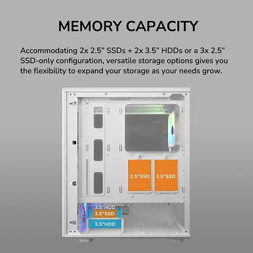 Корпус Cougar AIRFACE PURE PRO White (Airface Pure RGB (White)) - фото 10