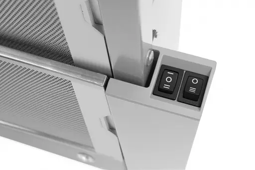 Вытяжка Hansa телескопическая 60 см 425 м3г черный+нержавеющая сталь - фото 4