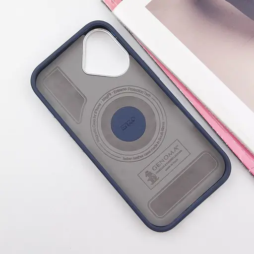 Чохол SGP PC+Leather with MagSafe для Apple iPhone 16 Plus 6.7 Blue - фото 3