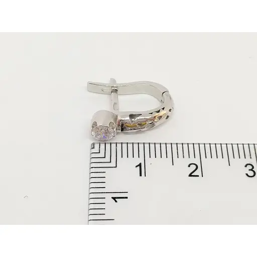 Серебряные серьги Qvaliz с фианитами. 902-00517 - фото 5