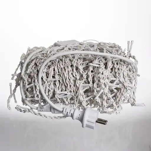 Уличная гирлянда Бахрома GarlandoPro 36 м 600 LED белая проволока Мультиколор 36MWML - фото 4