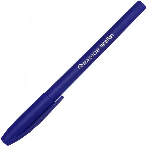 Ручка кулькова 7890BL Radius Face pen 0,7мм синя - фото 1