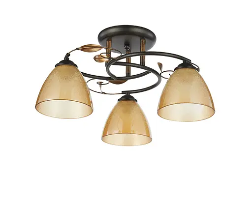 Люстра декоративная INTEREES V 70233-3 BK+BG