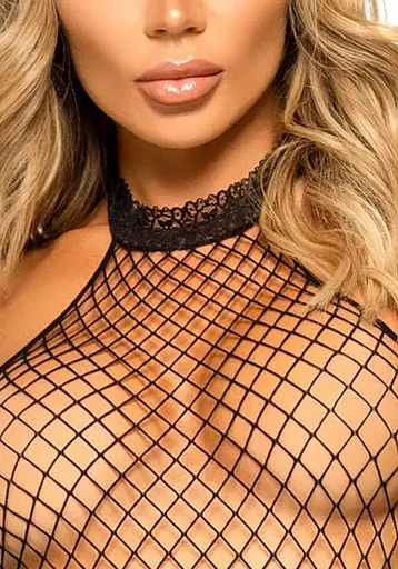 Бодистокинг Leg Avenue Racer neck bodystocking Black - фото 3