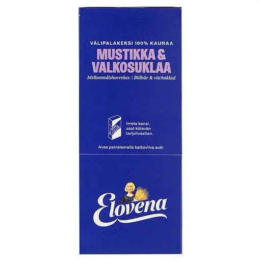 Галеты из овса Elovena с черникой и белым шоколадом 300 г - фото 3