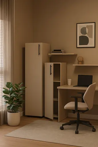 Пенал закритий середній ОП-712 Orange-Line 350х347х1103 Кашемір - фото 3