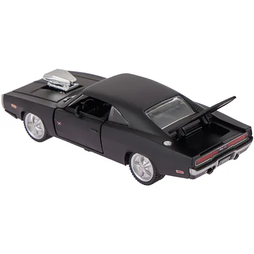 Машинка Rastar 1970 Dodge Charger R/T 1:36 Чорний - фото 5
