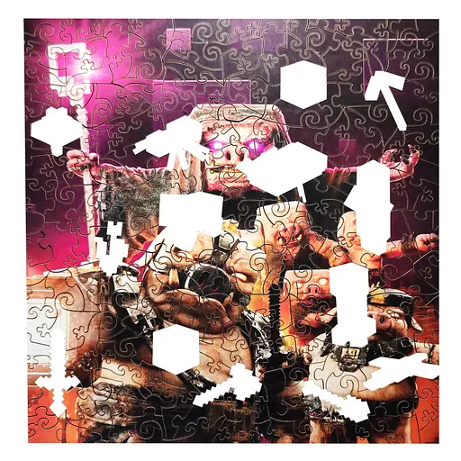 Фігурний пазл з дерева "Майнкрафт" Art Craft PZ005-A3C-AC 180-250 деталей, розмір А3 - фото 2