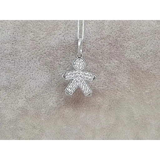 Серебряная подвеска Харьковская ювелирная фабрика Мальчикс фианитами. 500209-КР - фото 2