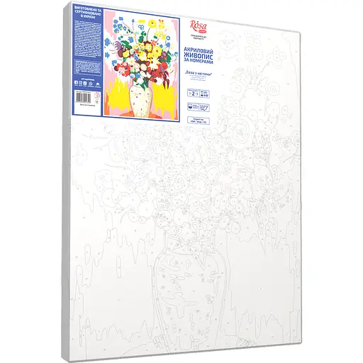 Картина за номерами Rosa Start Ваза з квітами - фото 2