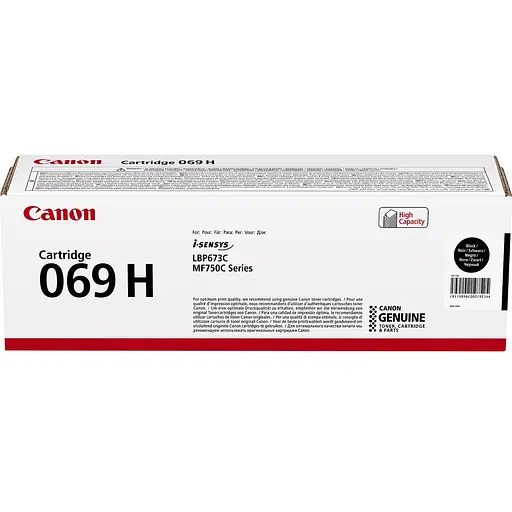 Canon Картридж 069H MF752Cdw/MF754Cdw/LBP673Cdw Black (7600 стр.)