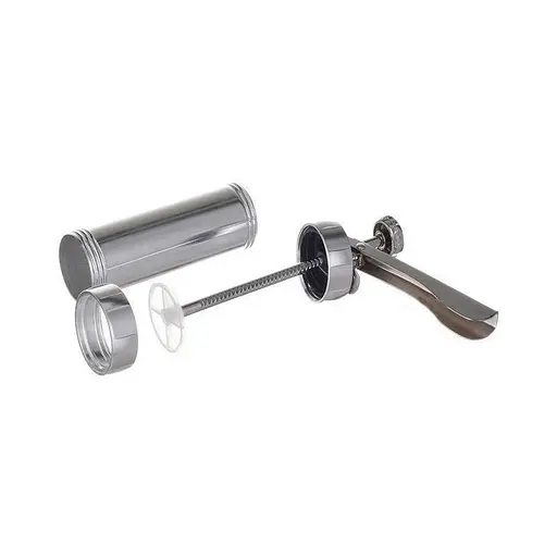 Дозатор шприц пресс для печенья кондитерский из нержавеющей стали с 24 насадками, Kitchen Master Серебристый 85255 - фото 5