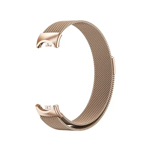 Комплект ремінці Tamister для фітнес-браслета Xiaomi Mi Band 8 та 9 Bead design - Milanese design Rose gold - фото 5