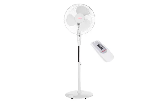 Ardesto Вентилятор підлоговий 40 см 45Вт пульт ДК опора кругла білий - фото 1