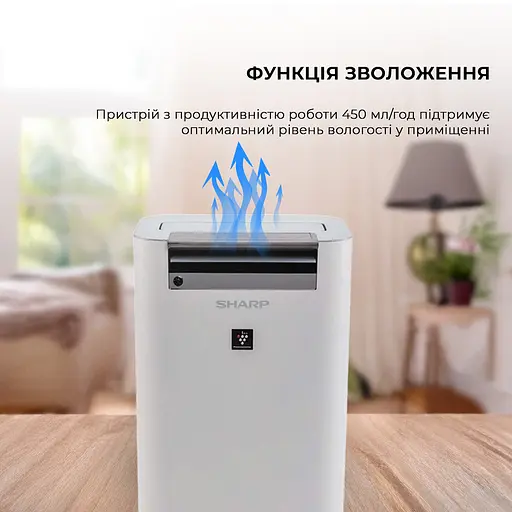 Воздухоочиститель с функцией увлажнения Sharp KC-G50EUW - фото 15