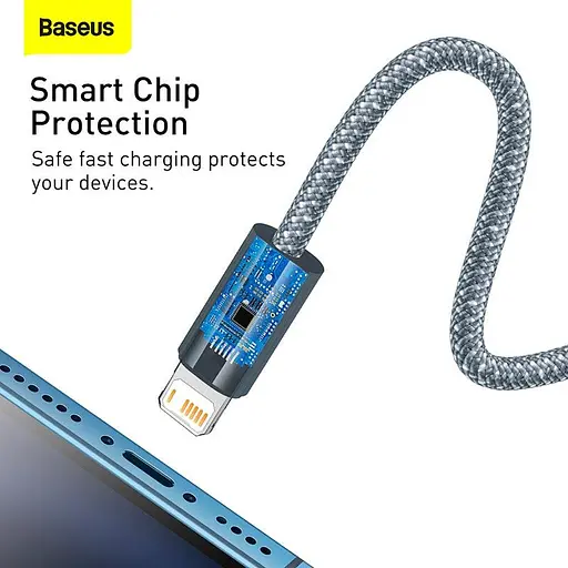 Кабель Baseus Lightning Dynamic Series Fast Charging Data Cable 1 м 2.4A - фото 3
