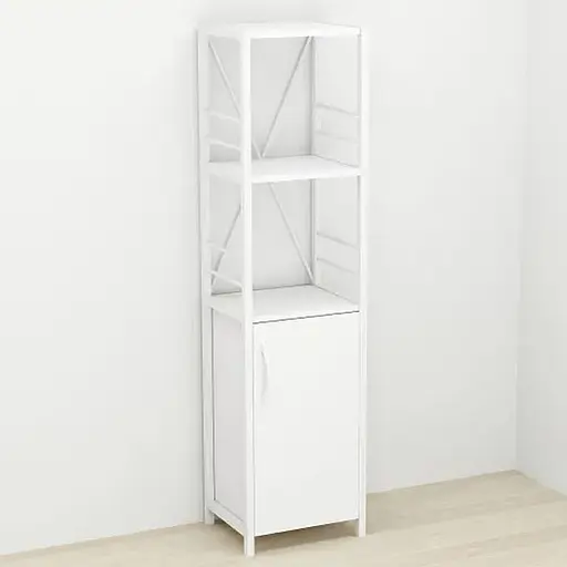 Этажерка 3/34 Ferrum-decor Серии Конект с тумбой 144x34x28 Белый ДСП (FRD-104428)