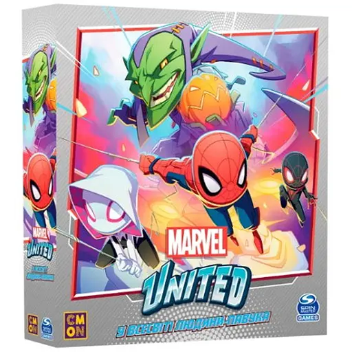 Настольная игра Geekach Games Marvel United: Украинское издание с дополнением Во Вселенной Человека-паука (укр.) (GKCH03536) - фото 1