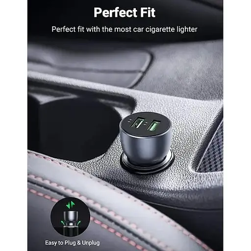 Зарядное устройство для Ugreen CD213 USB Type-C PD 3.0 + USB QC 3.0 52.5W (30+22.5) серый - фото 8