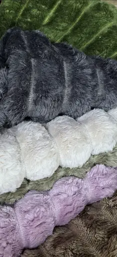 Плед Королівський шарпей Темно-коричневий м'який плед у смужку 1,50x2.20 м ширина смужки 4 - фото 6