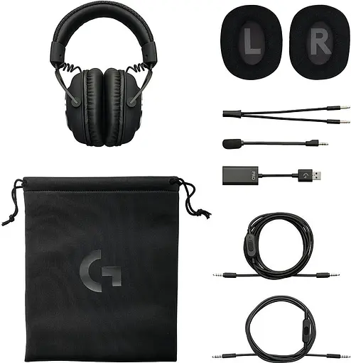 Комп'ютерна гарнітура Logitech G PRO X Gaming Headset Black (981-000818) - фото 2
