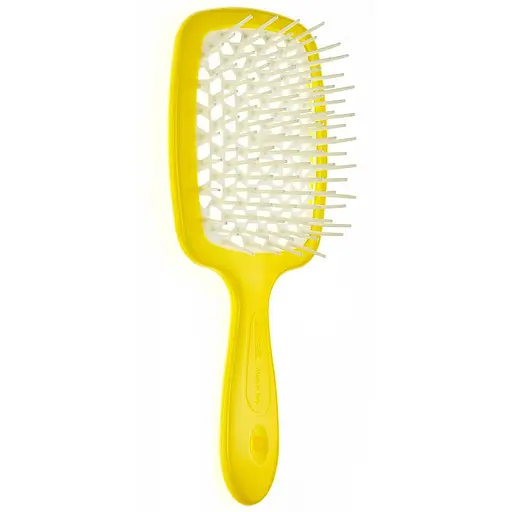 Щітка для волосся Janeke Superbrush Standard жовта з білим